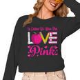 In October We Wear Pink Love Teacher Breast Cancer Awareness Women Long Sleeve T-Shirt, trending gift In October We Wear Pink Love Teacher Breast Cancer Awareness Women Long Sleeve T-Shirt, trending gift