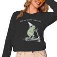 Off To Teach English Scooter Frog ESL Teacher Literature Women Long Sleeve T-Shirt, Esl Teacher Gifts, English Teacher Gifts, trending gift