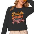 Pudiste Puedes Podras Maestra Spanish Teacher Women Long Sleeve T-Shirt, trending gift