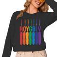 Rainbow Roygbiv Kids Artist Costume Art Teacher Women Long Sleeve T-Shirt, trending gift
