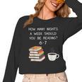 Reading 67 Six Seven Meme English Teacher Book Lover Women Long Sleeve T-Shirt, English Teacher Gifts, trending gift