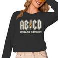 Retro Abcd Teacher Novelty Back To School Teacher Women Long Sleeve T-Shirt, trending gift Retro Abcd Teacher Novelty Back To School Teacher Women Long Sleeve T-Shirt, trending gift
