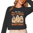 Retro Are You Fall O Ween Directions Ghost Teacher Spooky Women Long Sleeve T-Shirt, trending gift Retro Are You Fall O Ween Directions Ghost Teacher Spooky Women Long Sleeve T-Shirt, trending gift