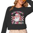 Santa's Favorite Teacher Groovy Christmas Teacher Boys Girls Women Long Sleeve T-Shirt, Groovy Teacher Gifts, trending gift Santa's Favorite Teacher Groovy Christmas Teacher Boys Girls Women Long Sleeve T-Shirt, Groovy Teacher Gifts, trending gift