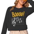 Scary Key Signature Boo Music Halloween Musician Teacher Men Women Women Long Sleeve T-Shirt, trending gift
