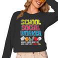 School Social Worker Teacher Caseworker Public Servant LSW Women Long Sleeve T-Shirt, trending gift School Social Worker Teacher Caseworker Public Servant LSW Women Long Sleeve T-Shirt, trending gift