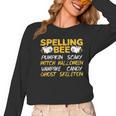 Spelling Bee Costume For a Halloween Teacher Pun Women Women Long Sleeve T-Shirt, trending gift