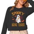 Spooky Science Teacher Ghost Halloween School Women Women Long Sleeve T-Shirt, Science Teacher Gifts, trending gift