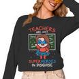 Super Hero Teacher Superheroes In Disguise Women Long Sleeve T-Shirt, Super Teacher Gifts, trending gift Super Hero Teacher Superheroes In Disguise Women Long Sleeve T-Shirt, Super Teacher Gifts, trending gift