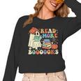 Teacher Halloween Cute Booooks Ghost Read More Books Women Long Sleeve T-Shirt, trending gift Teacher Halloween Cute Booooks Ghost Read More Books Women Long Sleeve T-Shirt, trending gift
