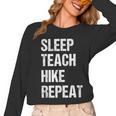 Teacher Hiking Shirt Teaching Hiker T Shirt Women Long Sleeve T-Shirt, trending gift Teacher Hiking Shirt Teaching Hiker T Shirt Women Long Sleeve T-Shirt, trending gift