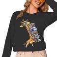 Teacher Shirt Giraffe Holding Books Bookworm Librarian Women Long Sleeve T-Shirt, trending gift Teacher Shirt Giraffe Holding Books Bookworm Librarian Women Long Sleeve T-Shirt, trending gift