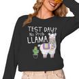 Teachers Testing Day Test Day No Prob Llama Teacher Women Long Sleeve T-Shirt, trending gift Teachers Testing Day Test Day No Prob Llama Teacher Women Long Sleeve T-Shirt, trending gift