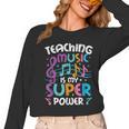 Teaching Music Is My Superpower Music Teacher For Men Women Kids Women Long Sleeve T-Shirt, trending gift Teaching Music Is My Superpower Music Teacher For Men Women Kids Women Long Sleeve T-Shirt, trending gift