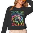 Tie Dye Teaching Social Studies Is My Jam Sunglasses Teacher Women Long Sleeve T-Shirt, trending gift Tie Dye Teaching Social Studies Is My Jam Sunglasses Teacher Women Long Sleeve T-Shirt, trending gift