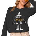 Which Witch Is Which Halloween Grammar Teacher Costume Women Long Sleeve T-Shirt, trending gift