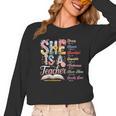 Women Bible Verse Christian Teacher God Says Back To School Women Long Sleeve T-Shirt, trending gift