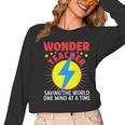Wonder Teacher Costume Shirt Teacher Halloween Costume Men Women Women Long Sleeve T-Shirt, trending gift
