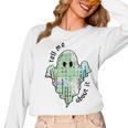 AAC Ghost Tell Me About It Speech Pathology AAC Sped Teacher Women Long Sleeve T-Shirt, trending gift