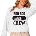 Boo Boo Crew First Aid School Nurse Day Care Teacher Women Long Sleeve T-Shirt, trending gift