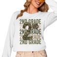 Camo Team 2nd Grade Squad Back To School Teacher Kids Boys Women Long Sleeve T-Shirt, 2nd Grade Teacher Gifts, trending gift