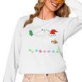 Is It Christmas Break Yet Teacher Xmas Light Santa Hat Women Long Sleeve T-Shirt, trending gift Is It Christmas Break Yet Teacher Xmas Light Santa Hat Women Long Sleeve T-Shirt, trending gift