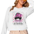 CTE Teacher In October We Wear Pink Breast Cancer Awareness Women Long Sleeve T-Shirt, trending gift