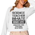 Halloween Science Teacher Prisoner Costume Women Long Sleeve T-Shirt, Science Teacher Gifts, trending gift