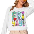Happy Fri-Yay Friday Lovers Fun Teacher Life FriYay Weekend Women Long Sleeve T-Shirt, trending gift Happy Fri-Yay Friday Lovers Fun Teacher Life FriYay Weekend Women Long Sleeve T-Shirt, trending gift