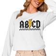 Lightning Pencil Rock'n Roll ABCD Teacher Back To School Kid Women Long Sleeve T-Shirt, trending gift Lightning Pencil Rock'n Roll ABCD Teacher Back To School Kid Women Long Sleeve T-Shirt, trending gift