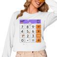 Math Teacher Halloween Costume Calculator Math Pun Women Long Sleeve T-Shirt, trending gift
