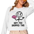 Nerdy Hey You Dropped This Brain Math Teacher Women Long Sleeve T-Shirt, trending gift Nerdy Hey You Dropped This Brain Math Teacher Women Long Sleeve T-Shirt, trending gift