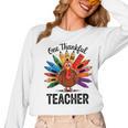 One Thankful Teacher Thanksgiving TurkeyCute Pencil Women Long Sleeve T-Shirt, trending gift One Thankful Teacher Thanksgiving TurkeyCute Pencil Women Long Sleeve T-Shirt, trending gift