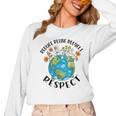 Reduce Reuse Recycle Respect Earth Day Teacher Girl Women Women Long Sleeve T-Shirt, trending gift Reduce Reuse Recycle Respect Earth Day Teacher Girl Women Women Long Sleeve T-Shirt, trending gift