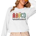 Rock Abcd Back To School Abcd Preschool Teacher Appreciation Women Long Sleeve T-Shirt, trending gift Rock Abcd Back To School Abcd Preschool Teacher Appreciation Women Long Sleeve T-Shirt, trending gift
