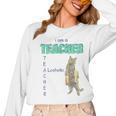 I Am A Teacher Alcoholic Cat Beer Feline Men Women Women Long Sleeve T-Shirt, trending gift