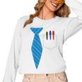 Teacher Tie & Pocket Protector Costume School Women Long Sleeve T-Shirt, trending gift