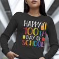 100 Days Of School Teacher And Student Women Long Sleeve T-Shirt, funny gift