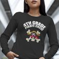 4th Grade Pirate Crew Halloween Costume Cool Teacher Student Women Long Sleeve T-Shirt, 4th Grade Teacher Shirts, funny gift