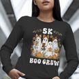 5K Boo Crew Halloween Teacher K5 Floral Ghost Trick Or Teach Women Long Sleeve T-Shirt, funny gift 5K Boo Crew Halloween Teacher K5 Floral Ghost Trick Or Teach Women Long Sleeve T-Shirt, funny gift