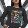 5th Grade Typography Team Fifth Grade Teacher Back To School Women Long Sleeve T-Shirt, funny gift 5th Grade Typography Team Fifth Grade Teacher Back To School Women Long Sleeve T-Shirt, funny gift