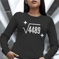 67 Meme Square Root 4489 Slang Math Teacher Men Women Women Long Sleeve T-Shirt, funny gift