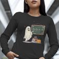 67 Teacher Halloween Ghost Six Seven Meme Math Joke Women Long Sleeve T-Shirt, funny gift 67 Teacher Halloween Ghost Six Seven Meme Math Joke Women Long Sleeve T-Shirt, funny gift