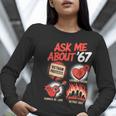 67 History Teacher Teacher 6 7 Overuse '67 Women Long Sleeve T-Shirt, History Teacher Shirts, funny gift