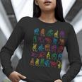 ABC Sign Language Chart Teacher Hand Letter Alphabet ASL Women Long Sleeve T-Shirt, funny gift