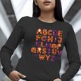 ABCs Learning Kindergarten Teacher Halloween Alphabet Women Long Sleeve T-Shirt, funny gift ABCs Learning Kindergarten Teacher Halloween Alphabet Women Long Sleeve T-Shirt, funny gift