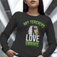 Art Teachers Love Brains Shirt Halloween Zombie Teaching Tee Men Women Kids Women Long Sleeve T-Shirt, funny gift Art Teachers Love Brains Shirt Halloween Zombie Teaching Tee Men Women Kids Women Long Sleeve T-Shirt, funny gift