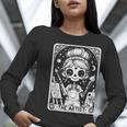 Artist Tarot Card Skeleton Painter Art Teacher Witchy Women Long Sleeve T-Shirt, funny gift