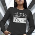 Avoid Negativity Math Teacher Women Long Sleeve T-Shirt, funny gift