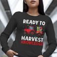 Back To School Teacher Farming Tractor Farmer Kids 100th Day Women Long Sleeve T-Shirt, funny gift Back To School Teacher Farming Tractor Farmer Kids 100th Day Women Long Sleeve T-Shirt, funny gift